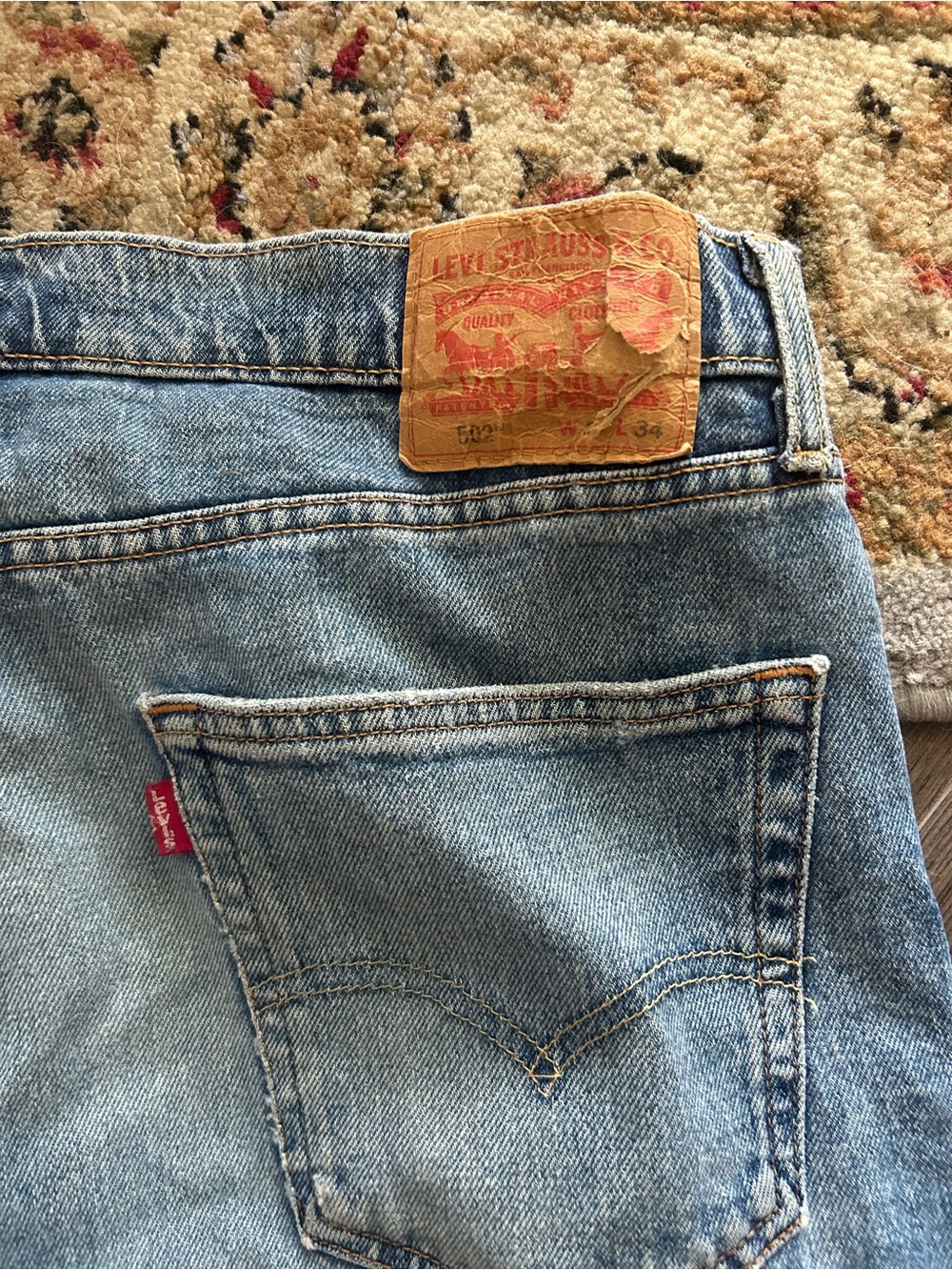 Levi's 502 Men’s Light Blue Slim Straight Jeans
